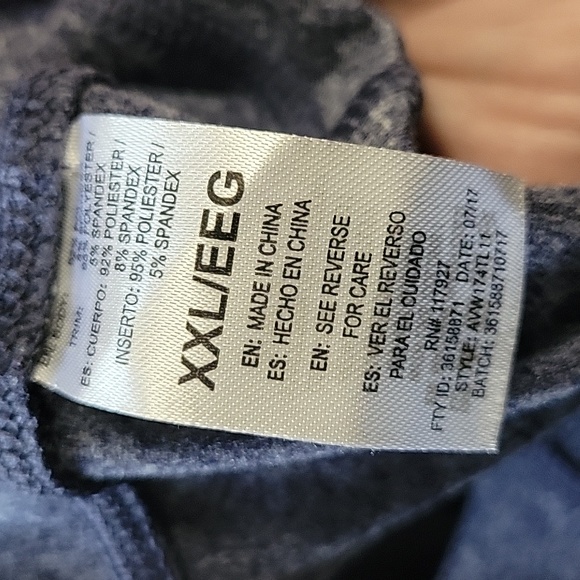 Avia Pullover Drifit Shirt Size XXL Heathered Blue - Picture 7 of 15